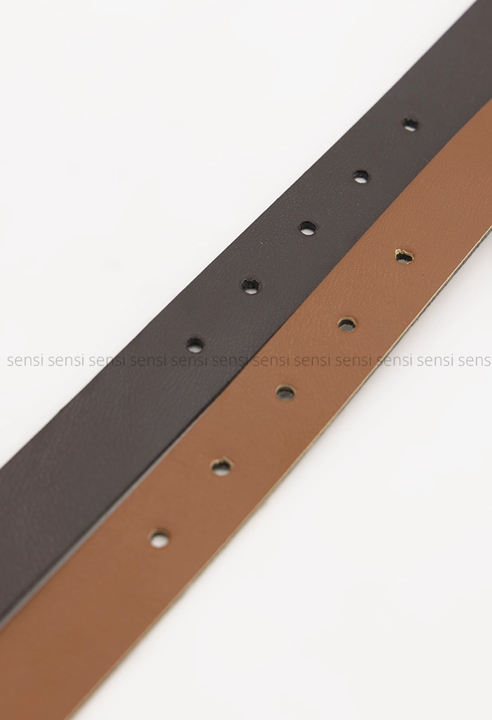 کمربند چرم سگک بیضی کد1005428